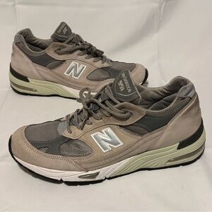 New Balance 991v1 Made In England Kith Grey Silver White Men’s Size 11.5 M991GL
